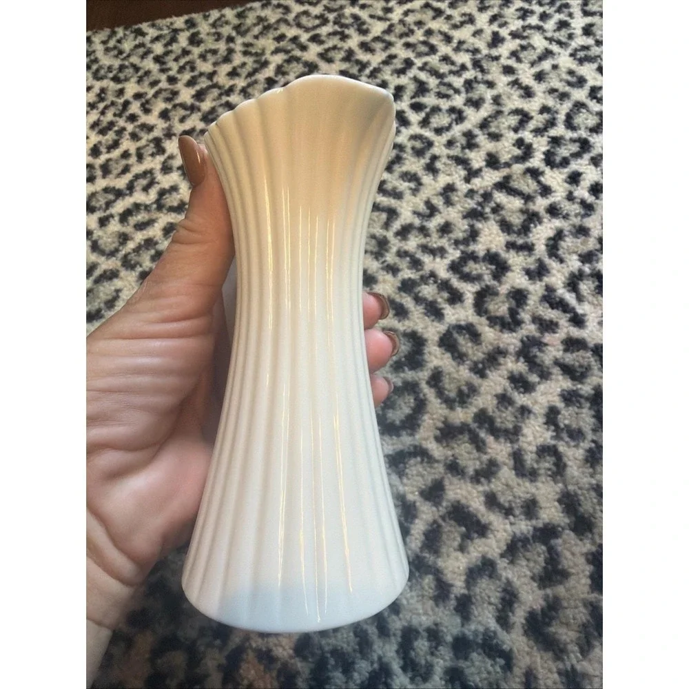 Vintage Lenox Bouquet Ivory China Creamer with 24K Gold Rim Or Bud Vase 5.5